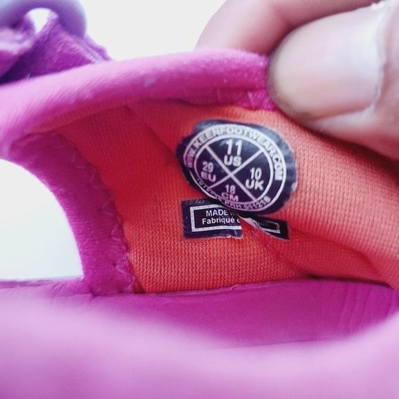 Keen Girl's Purple Moxie Tie Up Trail Outdoor Hiking Sandal Size US 11 - Picture 6 of 6